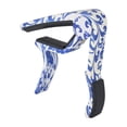 thumbnail image 1 of KAKOWELY Guitar Capo Classical Folk Guitar Inflectors Ballad Guitar Capo Electric and Wood Guitar Picks Quick Change Tune Clamp Key Trigger (Blue and White Porcelain), 1 of 4