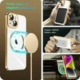 thumbnail image 3 of Designed for iPhone 14 Case [Compatible with MagSafe Charger&Wallet ] Ultra Clear Shockproof Protective Cell Phone Cover Non-Yellowing Flexible Thin Covers-Gold, 3 of 7