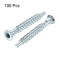 thumbnail image 2 of Uxcell Furniture Confirmat Screw 7x50mm Hex Socket Wood Screws Zinc Plated 100pcs, 2 of 5