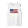 thumbnail image 4 of American Flag Tank Tops Girls Patriotic Shirt USA Flag Stars Stripes Print Sleeveless T-Shirt 4th of July Tee Tops, 4 of 6