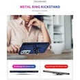 thumbnail image 5 of Grade Drop Impact for Moto Edge Plus 2022 Case Edge+ 2022 Case with Screen Protector Metal Rotating Ring Kickstand Holder Shockproof Case for Edge Plus 2022 Edge 30 Pro Phone Case (Blue), 5 of 15