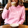 thumbnail image 5 of Zysthvn Graphic Womens Long Sleeve Hoodies Casual Winter Pullover Women's Sweatshirt with Pockets Loose Fit Tops, 5 of 6