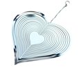 thumbnail image 5 of Carillones de viento al aire libre en forma de corazón, carillón de viento giratorio de metal, carillón de viento de acero inoxidable, carillones de viento en espiral para el hogar, 5 of 5