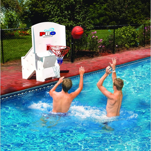 Swimline 9195M Super-Wide 44" Cool Jam Pro Poolside Basketball (1 or 2 Basketballs)