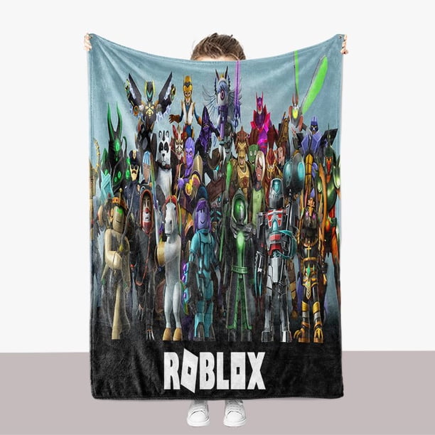 ROBLOX-Manta de franela gruesa, funda suave y cálida, amigable con la piel, para sofá familiar, resistente al desgaste y duradera