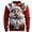 Red, variant on Mens Fun Christmas Sweater 3D Santa Face Crewneck Pullover Funny Holiday Party Top