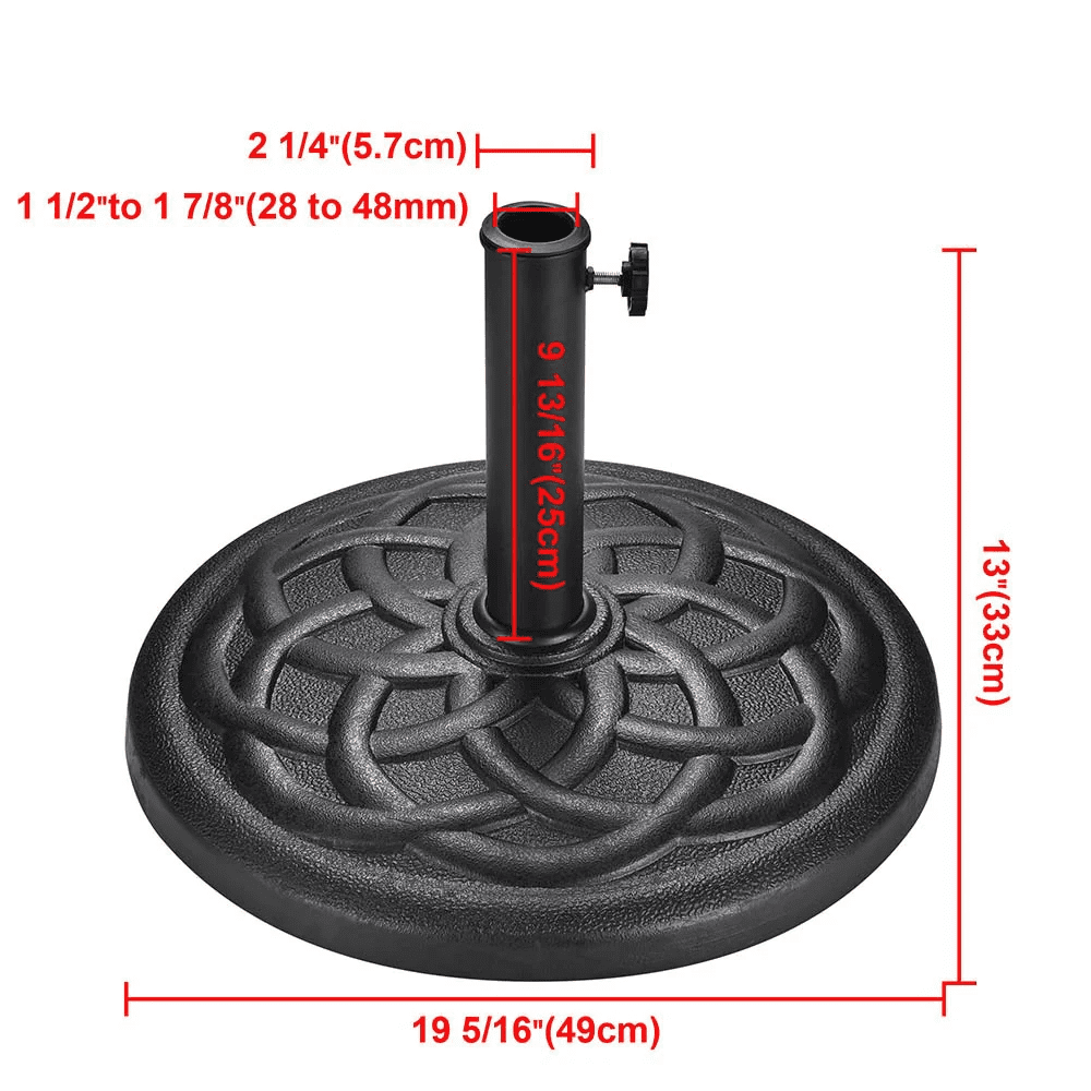 Outdoor Patio Umbrella Base Stand 20Lb (D2 3/16")