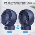thumbnail image 4 of Tischventilator, USB Ventilator Mini Ventilator Klein Leise Stufenlose Geschwindigkeit 20 ° Einstellen, USB Desk Fan Geräuscharm, USB Fan Einfach zu Tragen,für Büro, Zuhause, 4 of 6