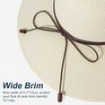 thumbnail image 5 of Kiibsot Beach Hats for Women Big Straw Wide Brim Summer Hat Floppy Foldable Roll up Cap Sun Hat UPF 50+, 5 of 6