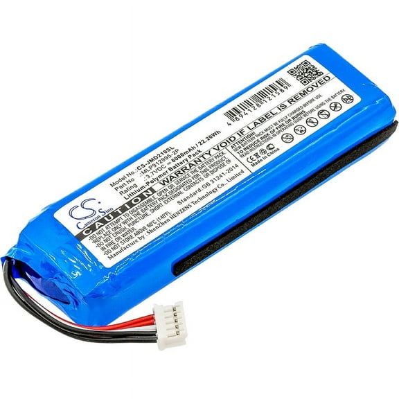 Replacement Battery for JBL Charge 2 Plus,Charge 2 ,Part Number:GSP1029102,MLP912995-2P,6000mAh
