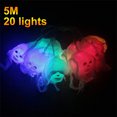 thumbnail image 3 of Halloween String Light Skeleton Head LED String Light Holiday Light String, 3 of 10