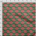 thumbnail image 4 of oneOone Cotton Jersey Green Fabric Asian Japanese Koi Fish Fabric For Sewing Printed Craft Fabric By The Yard 58 Inch Wide, 4 of 4