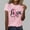 Pink, variant on Breast Cancer Shirts for Women Pink Ribbon Graphics Cure Cancer Awareness Tee Inspirational Christian Faith Short Sleeve Tops
