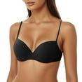 thumbnail image 2 of Sngxgn Women's No Side Effects Underarm and Back-Smoothing Comfort Wireless T-Shirt Bra(Black,36/80B), 2 of 6