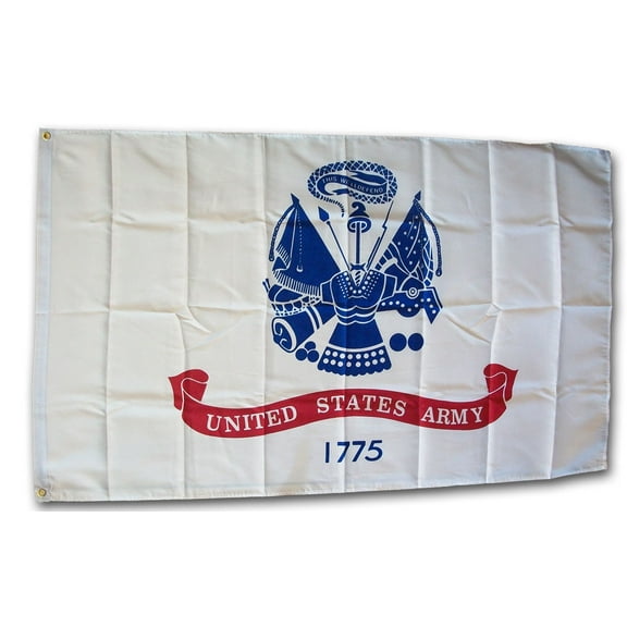 Army (White) - 3'X5' Polyester Flag