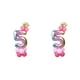 thumbnail image 4 of Ounissouiy Feliz cumpleaños 0 1 2 3 4 5 6 7 8 9 Número de lámina de oro rosa Oro rosa Número 5 2Conjunto, 4 of 6