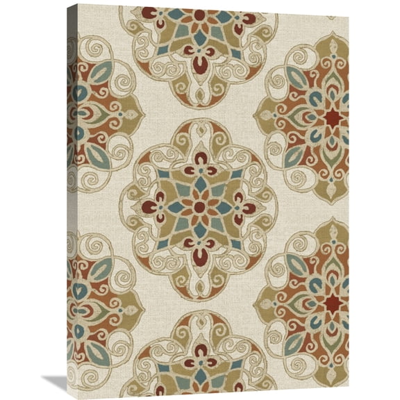 Global Gallery's Daphne Brissonnet 'Kolam Pattern I' Stretched Canvas Wall Art