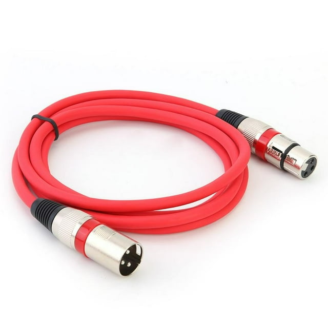 EIGTHTAIL 5.9ft DMX Stage DJ Cable XLR 3Pin Male to Female Connector Wire (Yellow) Audio Equipment