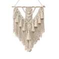 thumbnail image 1 of Tapiz de macramé grande para colgar en la pared, madera flotante natural, decoración de paredes bohemias, tapiz de macramé sobre el cabecero, tapiz tejido, 55 cm (ancho) x 70 cm (largo), 1 of 4