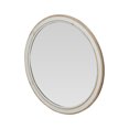 thumbnail image 5 of Creative Co-Op Round Wood Framed Wall Mirror, Natural and White, 5 of 7