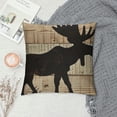 thumbnail image 2 of Qinduosi Log Decor, Throw Pillows Cover, Moose Decorative Throw Pillow Cover, Rustic Woodland Log for Bed Lodge Room Home Decor Inch Set of Pillowcase, 2 of 5
