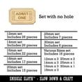 thumbnail image 2 of Classic Admit One Movie Raffle Ticket Wood Mini Charms Shapes DIY Craft Jewelry - No Hole - 25mm (7pcs), 2 of 7