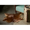 thumbnail image 3 of Natural Classic Calfskin Throw Rug | Chocolate | 2'x3', 3 of 4
