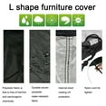 thumbnail image 3 of DONGPAI Patio Sectional Furniture Cover V Shaped Sofa Cover Waterproof Dustproof UV Resistant Outdoor Veranda Oxford Furniture Sofa Set Cover Couch Protector, 3 of 7