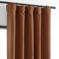 thumbnail image 5 of Half Price Drapes Warm Ember Bellino Textured Faux Linen Room Darkening Curtains For Bedroom & Living Room Curtains(1 Panel), Curtains 108 Inches Long, 50W X 108L, 5 of 12