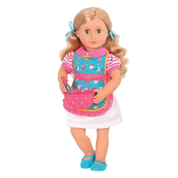 Our Generation Doll by Battat- Jenny 18 Deluxe Posable Baking Fashion Doll- for Girls Aged 3 Years & Up