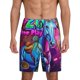 thumbnail image 1 of Balery Neon Free Play Pantalones cortos de pijama de punto de algodón para hombre con cinturilla y bolsillos-X-Large, 1 of 6