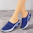 thumbnail image 2 of Slippers Ladies Summer Fashion Solid Color Large Mesh Bag Toe Slippers Non Slip Beach Summer Sandals Blue 43, 2 of 5