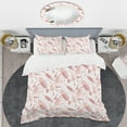 thumbnail image 2 of Designart 'Pink Fishes Pattern' Mid-Century Modern Duvet Cover Set, 2 of 4