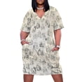 thumbnail image 1 of Austen-vestido de novia con bolsillos para mujer traje holgado con ilustracis de orgullo y premamá para fiestas de verano, 1 of 6