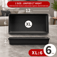 Utility Insert Drawer Box 6PCS(XL) Extra-large Tool Box Drawer Organizer Trays with Non-slip Pads ...