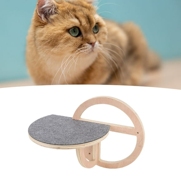 Cat Wall Perch, Cat Wall Shelf Secure Round for Cats Sleep Climb Play