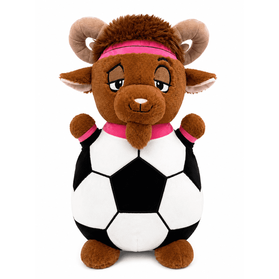 Ready to Hug Sport GOAT Soccer Plush, 24-inch