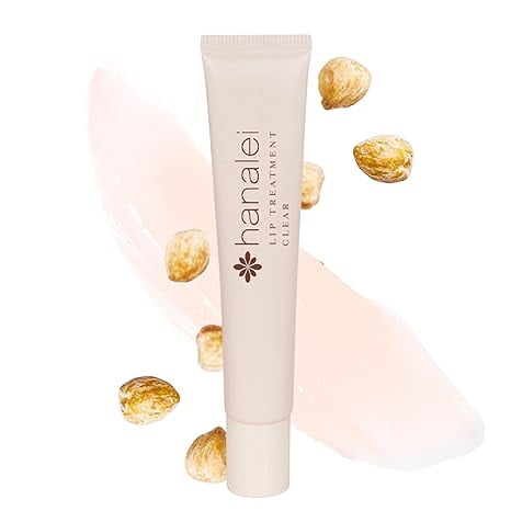Hanalei Lip Treatment Moisturizing with Kukui Oil, Shea Butter, Agave and Grape Seed Oil, Clear