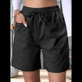 thumbnail image 5 of Omen Casual Shorts Drawstring Comfy Elastic Waist Summer Pull on Short with Pockets, 5 of 7