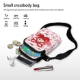 thumbnail image 7 of HELLHERO Heart-Shaped Cherry Pattern Adjustable Crossbody Bag with Double Zipper Shoulder Bag Trendy Polyester, 7 of 7