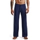 thumbnail image 5 of Gibobby Pantalones de yoga Pantalones rectos Inicio Yoga Seda Inicio Hombres Pantalones de tela de hielo Pantalones Pantalones Pantalones(Marina,M), 5 of 5