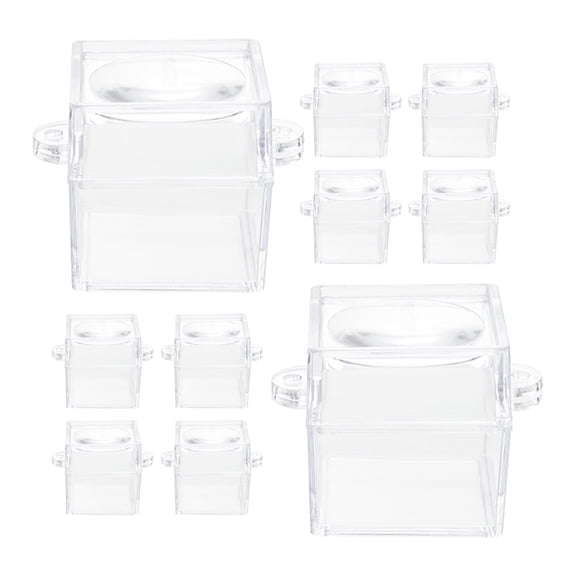 FRCOLOR 12 Pcs Indoor Bug Observation Box Child 5.00X4.00X2.00CM Transparent