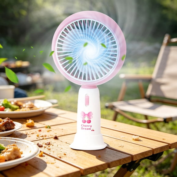 Rewenti Handheld High Wind Small Fan 2-Speed Adjustable, Mini Portable Rechargeable Quiet Fan for Outdoor Travel office Home Camping