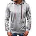 thumbnail image 1 of Fankiway Chandail à Capuche pour Hommes Automne et Hiver Mode Décontractée Sports Patchwork, 1 of 3
