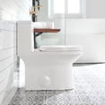 thumbnail image 6 of HOROW White One Piece Toilet, Elongated Ceramic Bowl with Dual Flush, 1.28 GPF, 12" Rough-in for Bathroom, 6 of 13