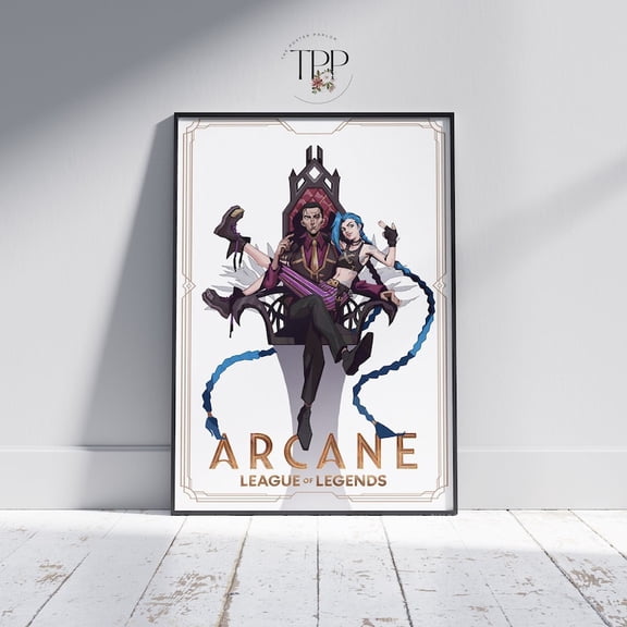 Arcane League of Legends Poster, Gaming Room Wall Art 8x12 Inches, UNFRAMED