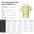 thumbnail image 5 of Pofeuu Cartoon Corn Print Hawaiian Shirt for Men Sleeves Casual Button Down Summer Beach Dress Shirts T-Shirts,X-Large, 5 of 7
