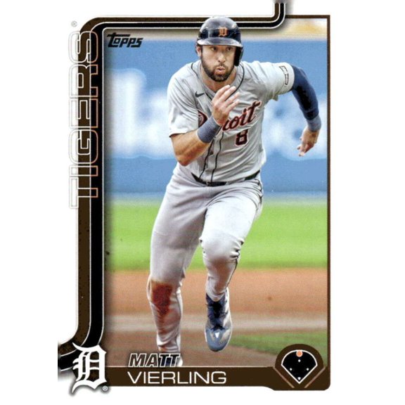 2025 Topps Matt Vierling #166 NM-MT Detroit Tigers Baseball Card Detroit Tigers MLB Baseball Trading Card