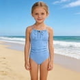 thumbnail image 2 of Ticikt /Little Girls Swimsuit One Piece Quick Drying Beach Swimwear with Adjustable Strap Girls Bathing Suit, 2 of 4