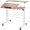 Oak, variant on DlandHome Adjustable Rolling Sit-Stand Desk, Mobile Computer Desk Stand Up Workstation, White